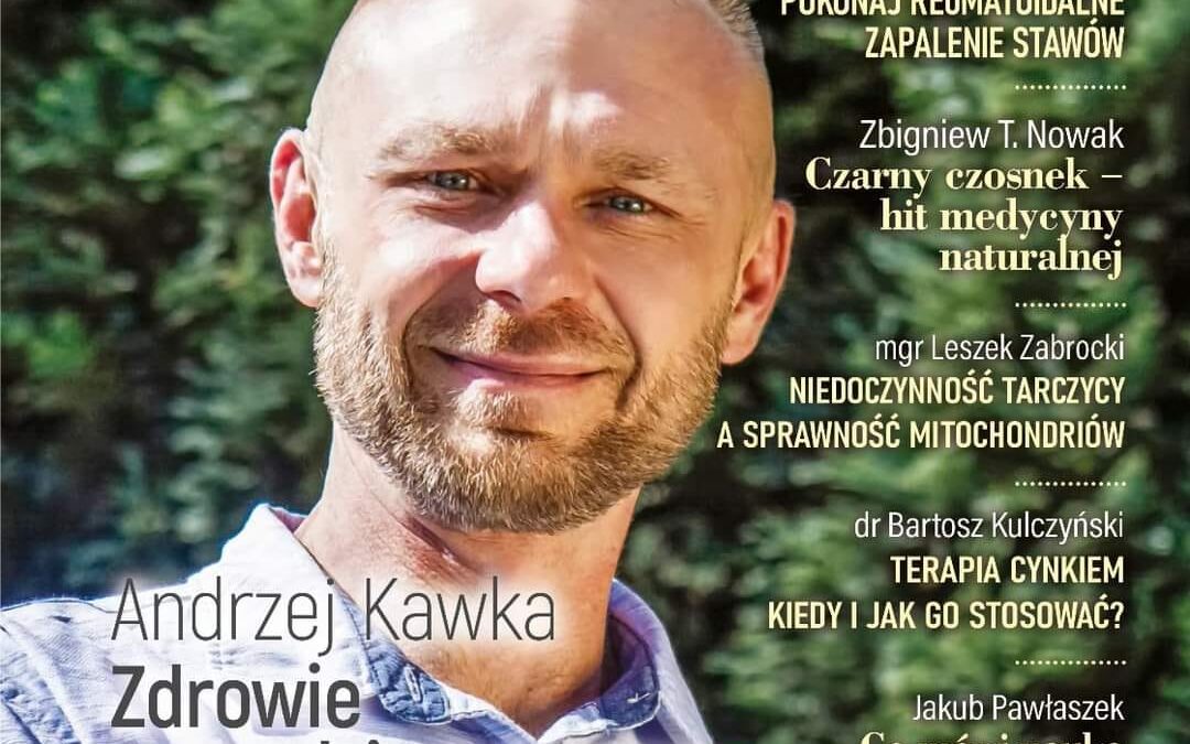 Andrzej Kawka na okładce majowego numeru miesięcznika Zdrowie bez leków