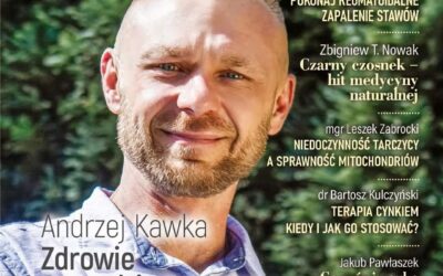 Andrzej Kawka na okładce majowego numeru miesięcznika Zdrowie bez leków