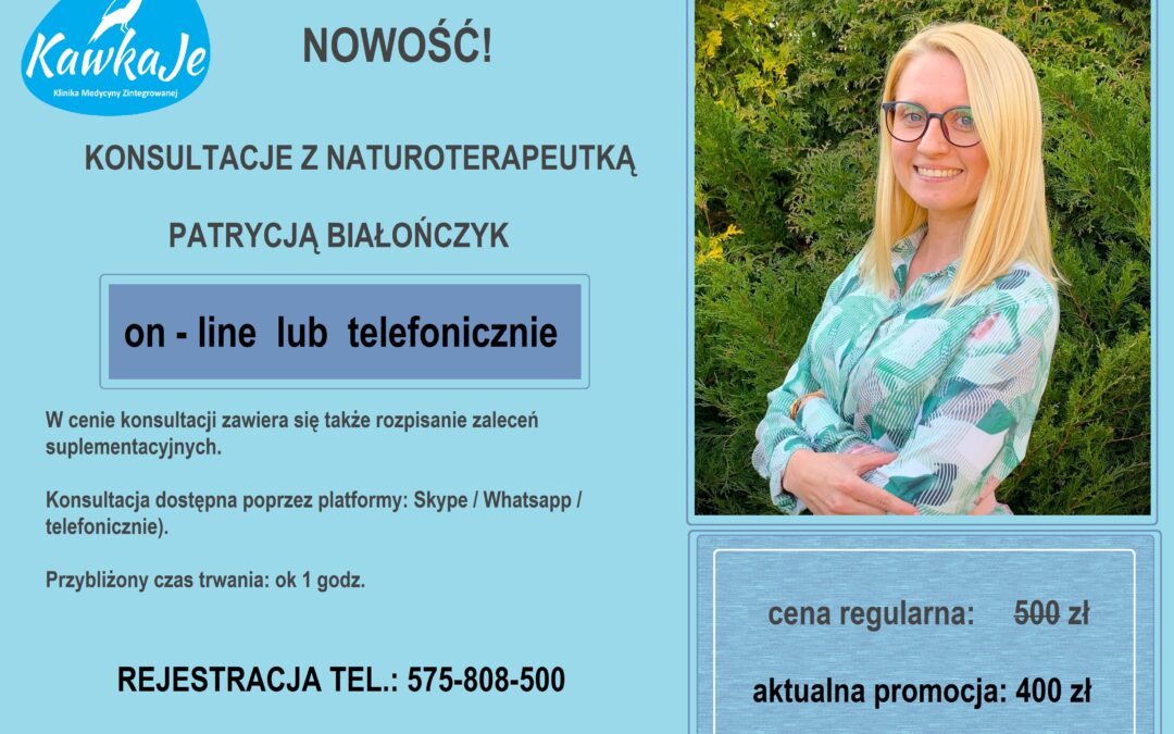 KONSULTACJE ON – LINE Z NATUROTERAPEUTĄ