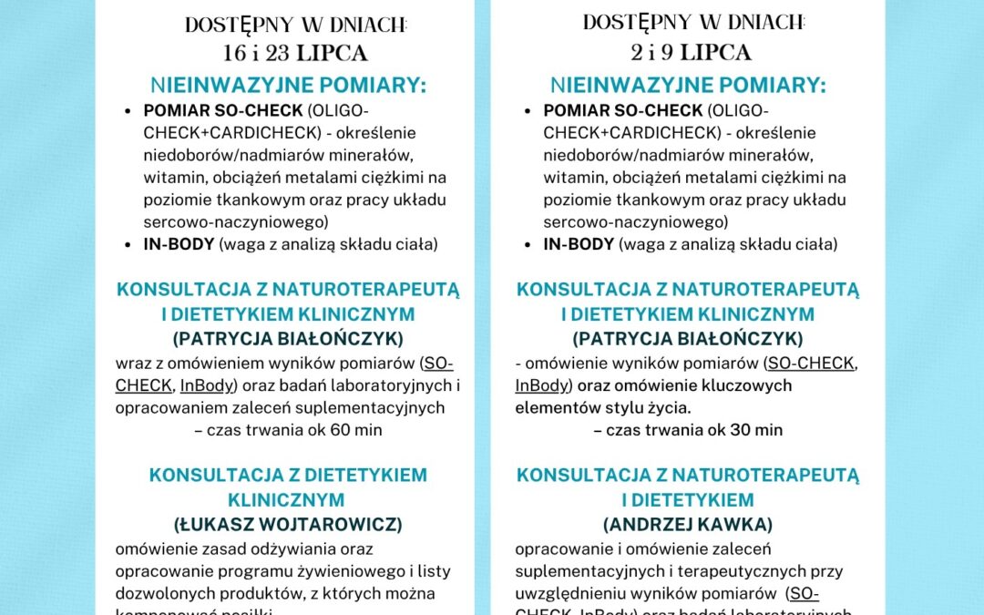 PROMOCJE W LIPCU